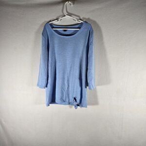 Star Ride Girls Shirt Size Medium 10/12 Blue 3/4 Sleeve New